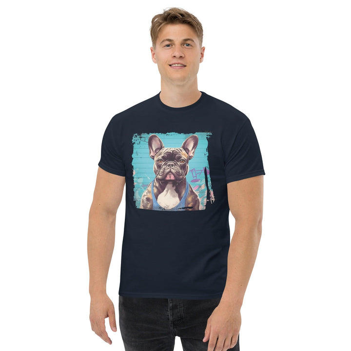 Beach Frenchie Klassisches Herren-T-Shirt - Bobbis Store Hunde