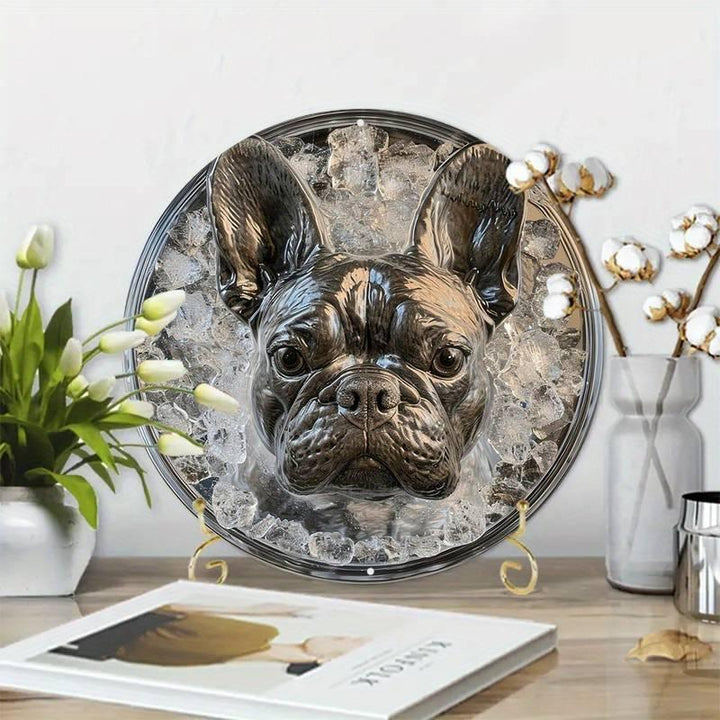 Frenchie EIS Blechschild 20x20cm - Bobbis Store