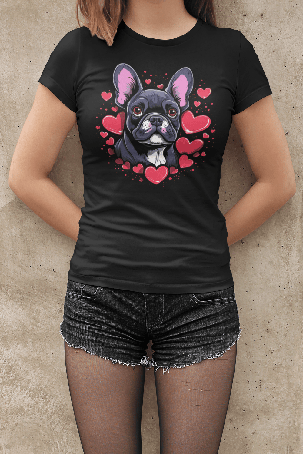 Love Hearts Lockeres Damen-T-Shirt - Bobbis Store