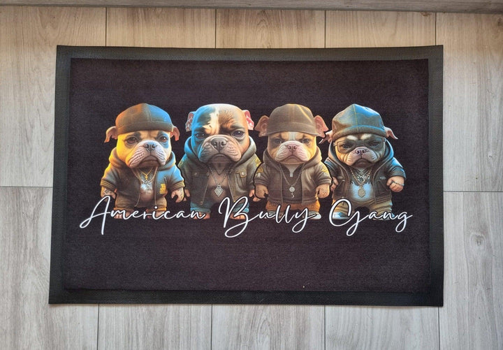 American Bully Gang Fußmatte 40x60 cm - Bobbis Store Hunde