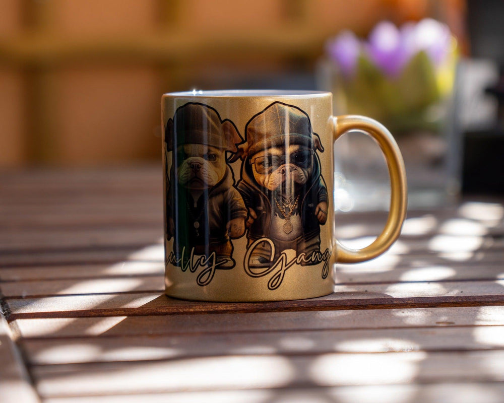 American Bully Gang Tasse Gold limitierte Auflage - Bobbis Store Hunde