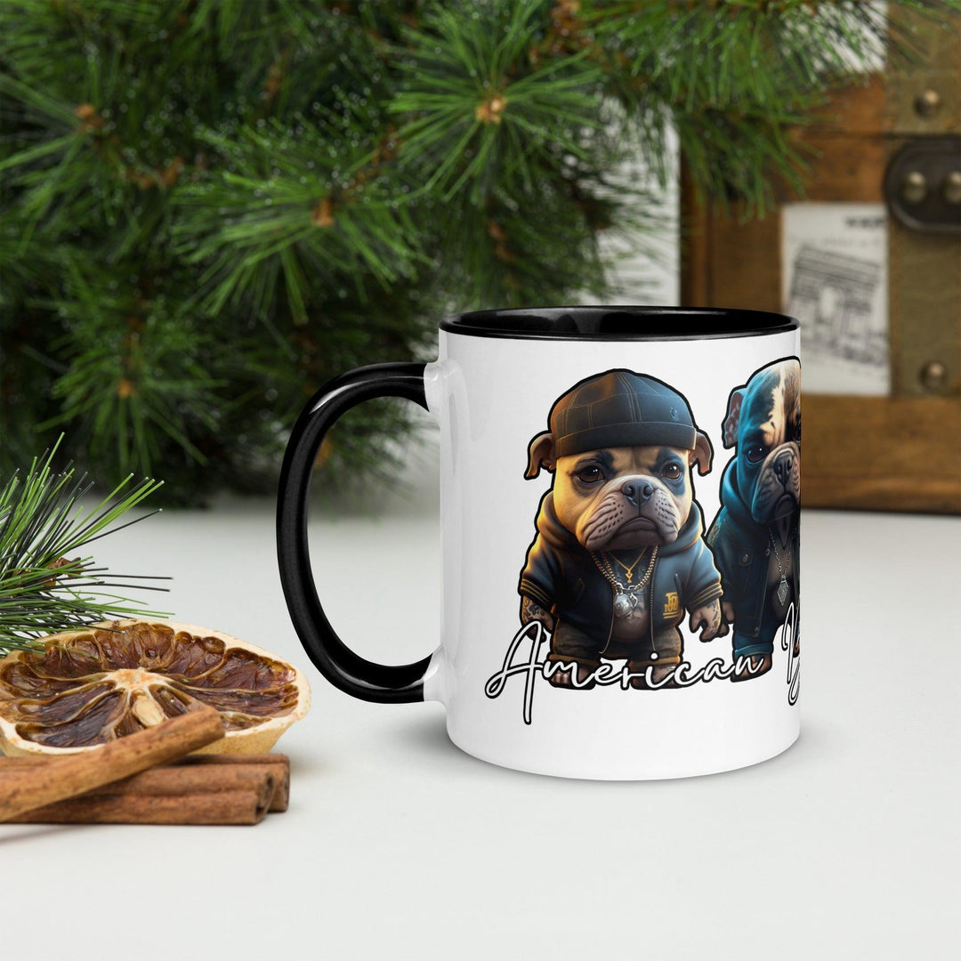 American Bully Gang Tasse mit farbiger Innenseite - Bobbis Store Hunde