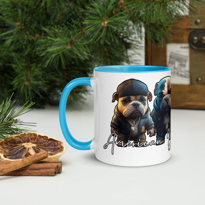 American Bully Gang Tasse mit farbiger Innenseite - Bobbis Store Hunde