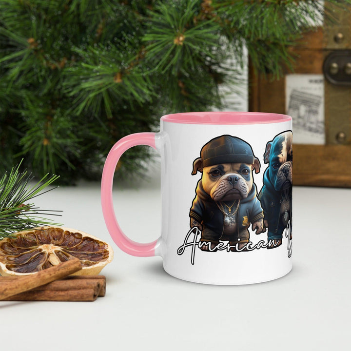 American Bully Gang Tasse mit farbiger Innenseite - Bobbis Store Hunde