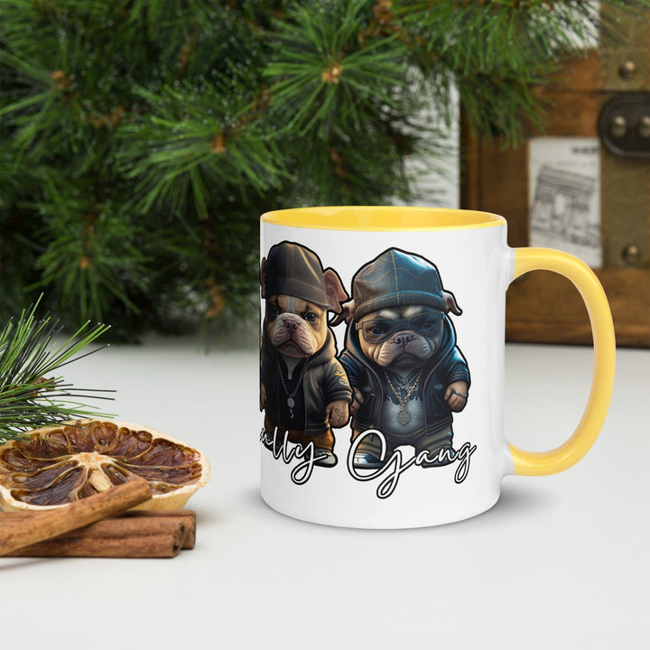 American Bully Gang Tasse mit farbiger Innenseite - Bobbis Store Hunde