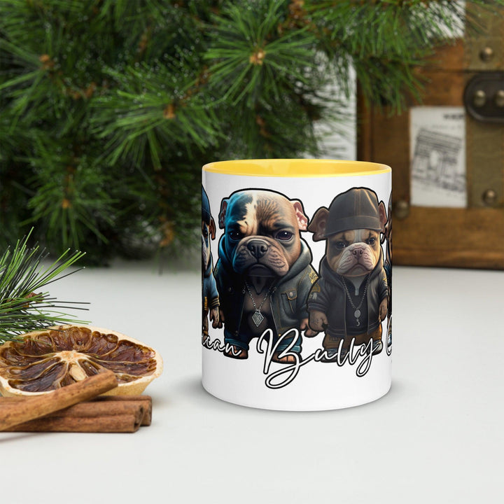 American Bully Gang Tasse mit farbiger Innenseite - Bobbis Store Hunde