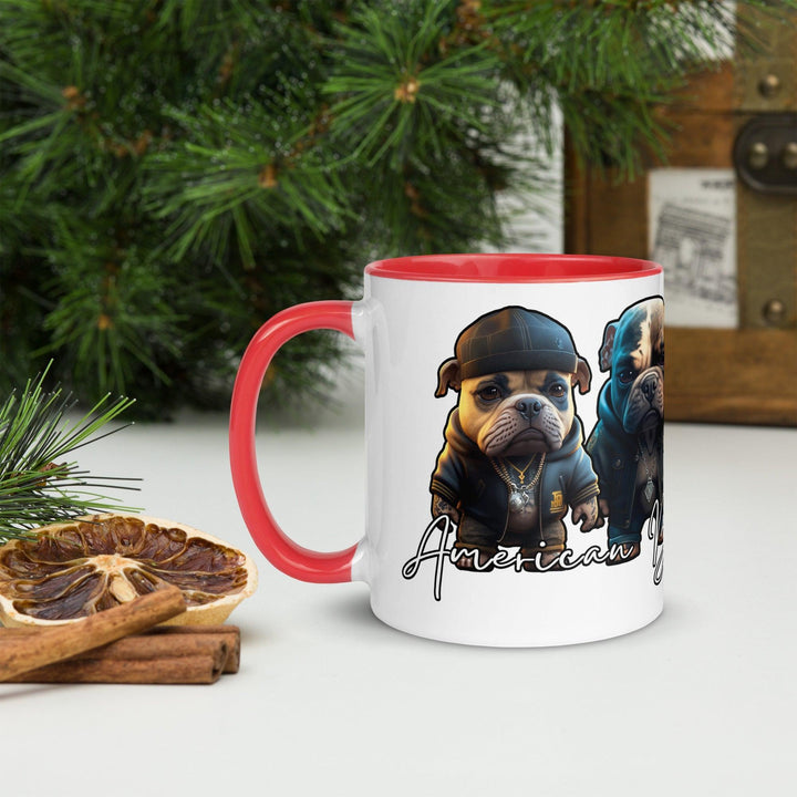 American Bully Gang Tasse mit farbiger Innenseite - Bobbis Store Hunde