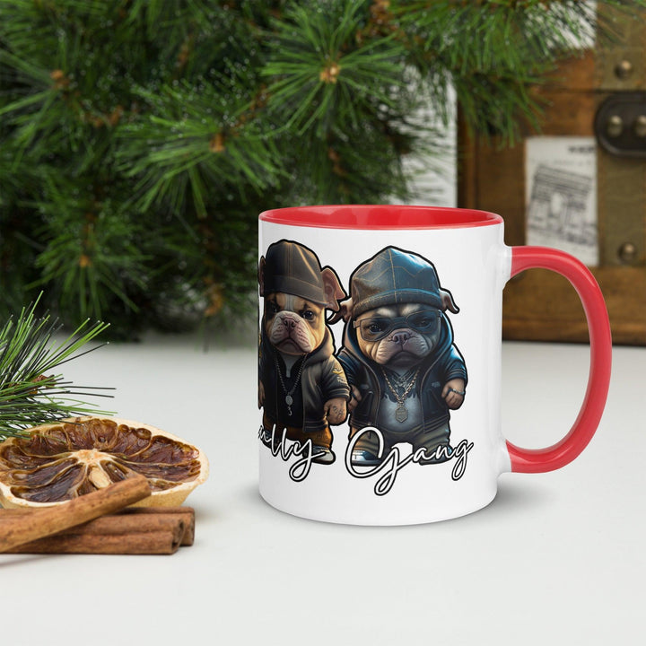 American Bully Gang Tasse mit farbiger Innenseite - Bobbis Store Hunde