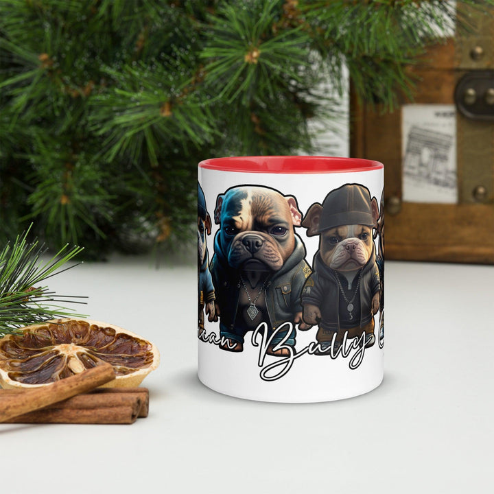 American Bully Gang Tasse mit farbiger Innenseite - Bobbis Store Hunde