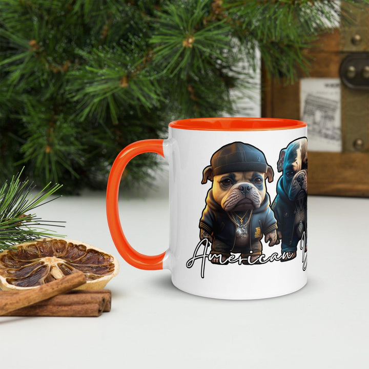 American Bully Gang Tasse mit farbiger Innenseite - Bobbis Store Hunde