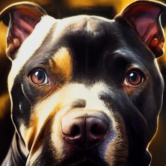 American Staffordshire Leinwand - Bobbis Store Hunde