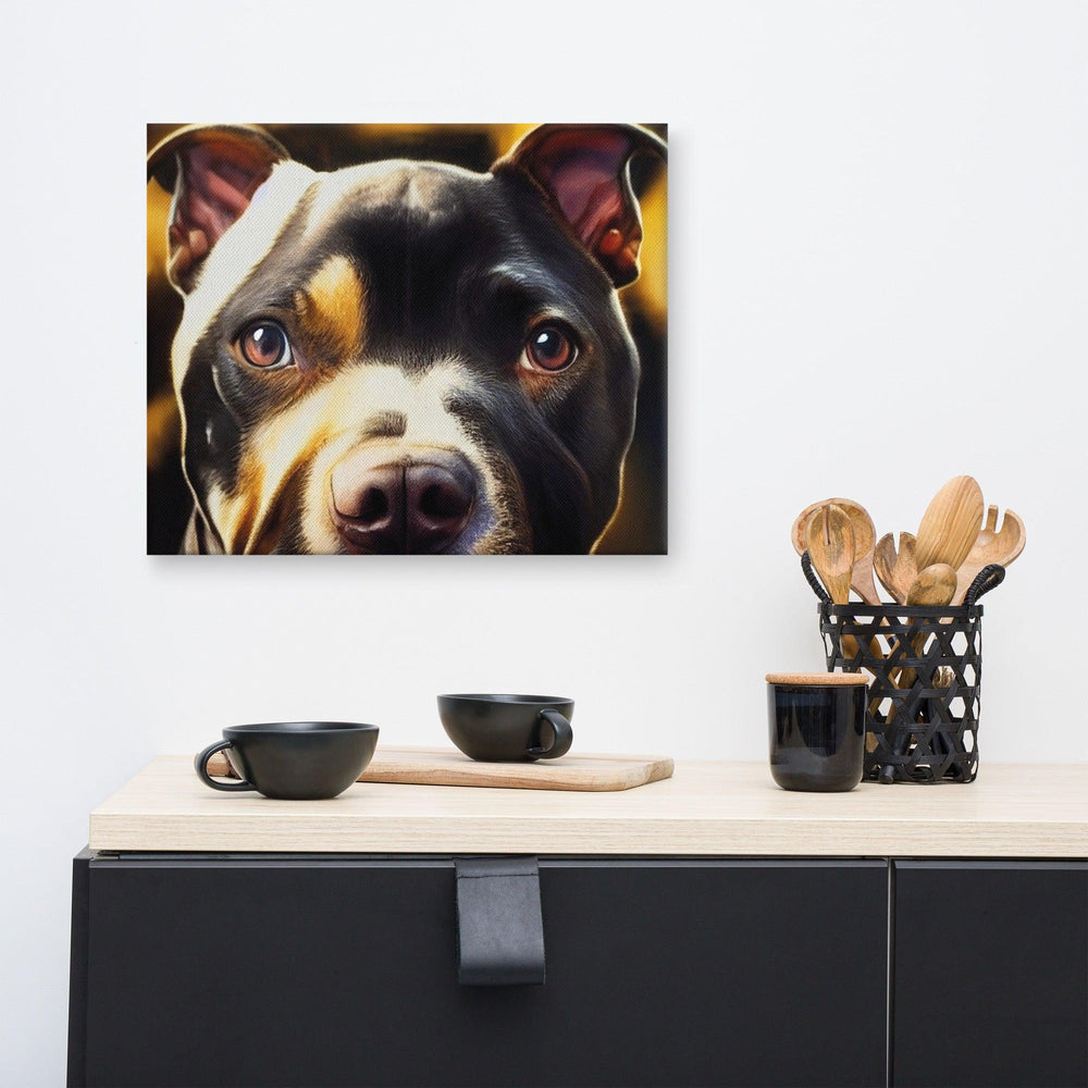 American Staffordshire Leinwand - Bobbis Store Hunde