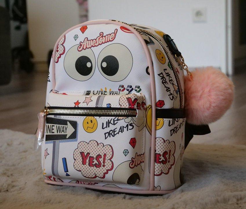 Animation Explosion Rucksack - Weiß - Bobbis Store Hunde