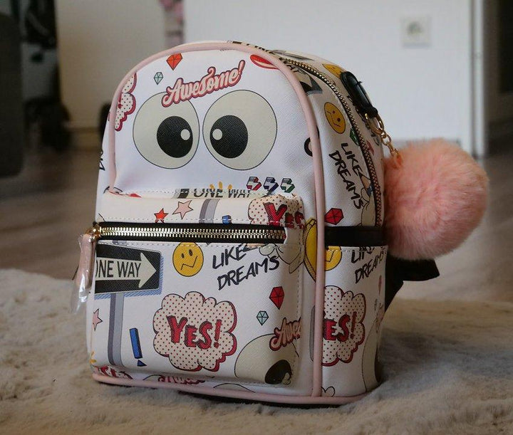 Animation Explosion Rucksack - Weiß - Bobbis Store Hunde