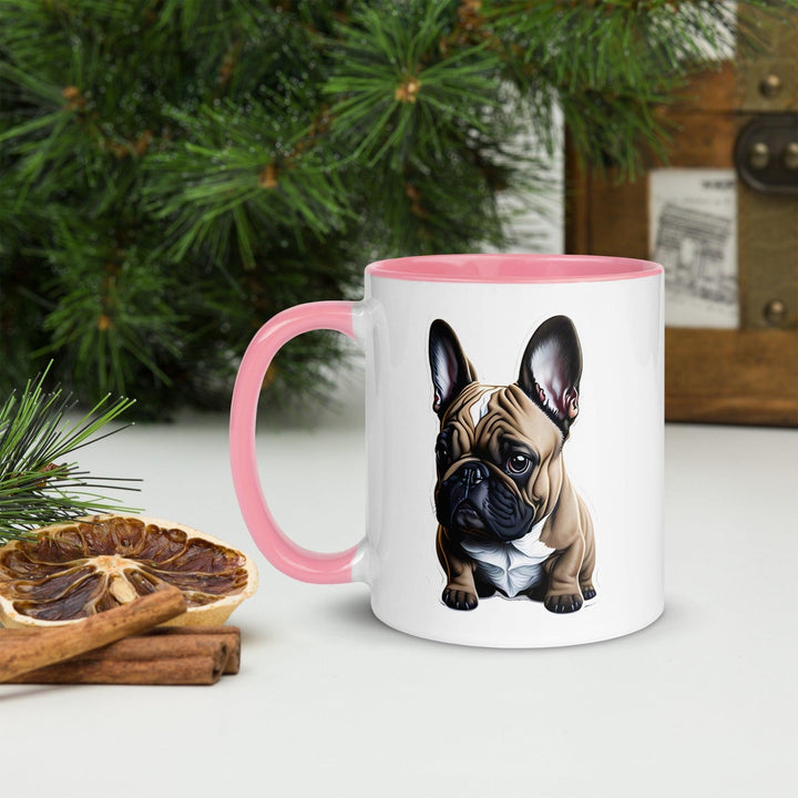 Baby Frenchie Tasse mit farbiger Innenseite - Bobbis Store Hunde