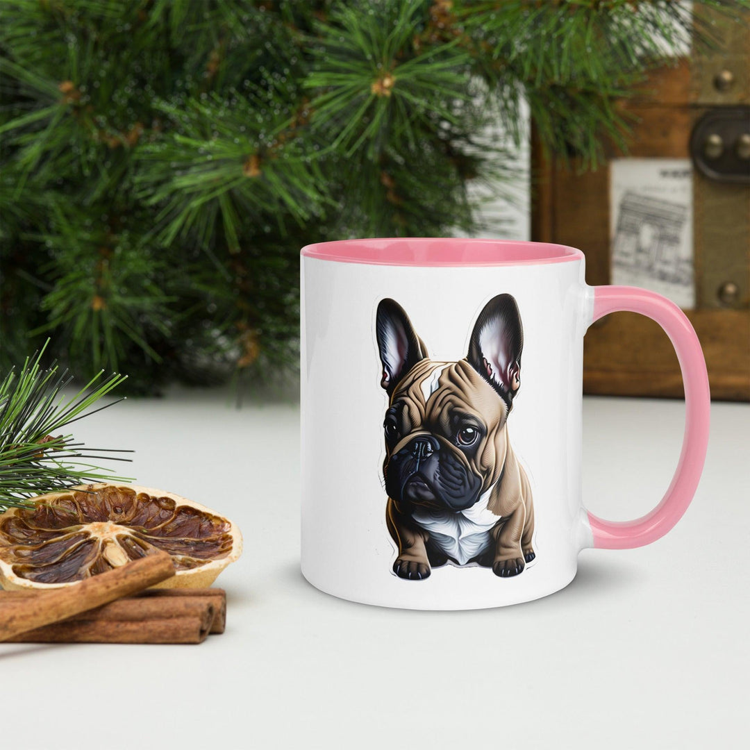 Baby Frenchie Tasse mit farbiger Innenseite - Bobbis Store Hunde
