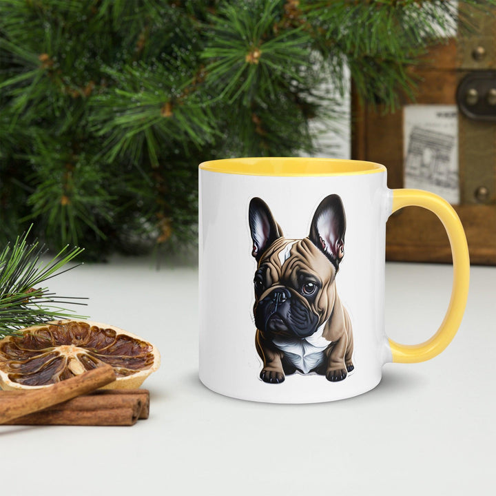 Baby Frenchie Tasse mit farbiger Innenseite - Bobbis Store Hunde