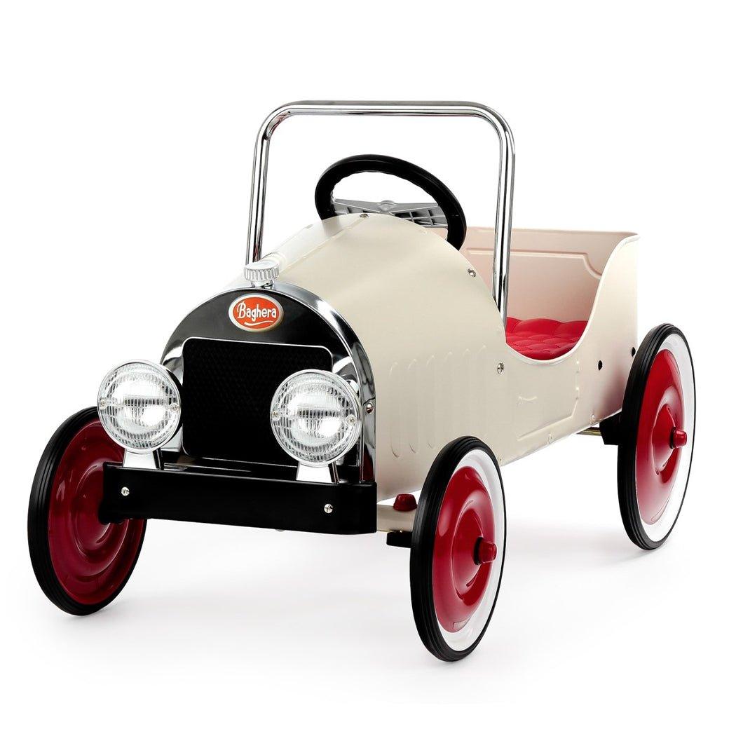 Baghera Klassisches Tretauto Weiß - Bobbis Store Hunde
