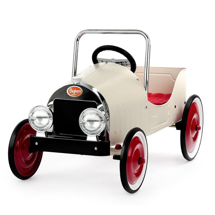 Baghera Klassisches Tretauto Weiß - Bobbis Store Hunde