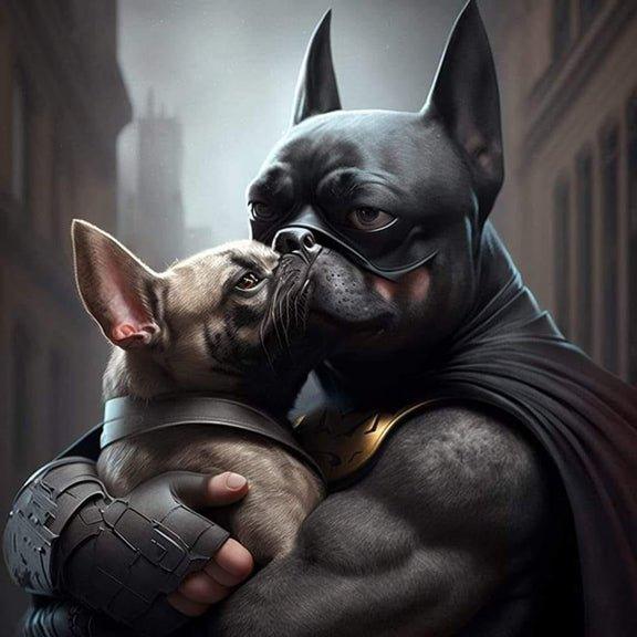 Bat Frenchie Leinwand - Bobbis Store Hunde