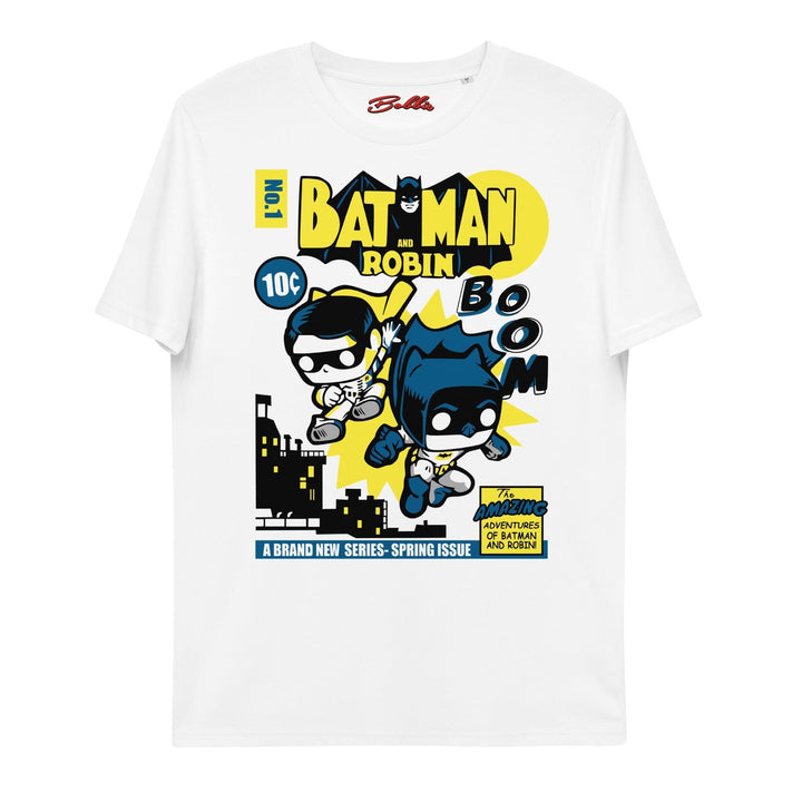 BATMAN Y ROBIN Unisex-Bio-Baumwoll-T-Shirt - Bobbis Store Hunde