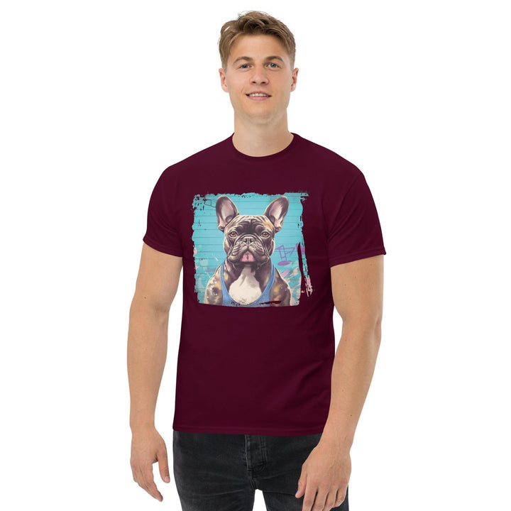 Beach Frenchie Klassisches Herren-T-Shirt - Bobbis Store Hunde