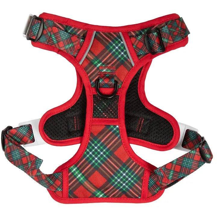 Big and Little Dogs ALLROUNDER-HUNDEGESCHIRR: Happy Holidays Plaid - Bobbis Store Hunde