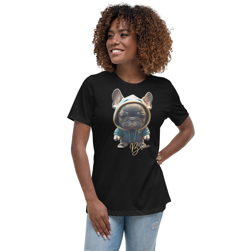 Blue Lockeres Damen-T-Shirt - Bobbis Store Hunde