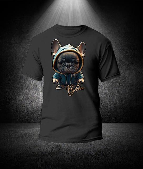 Blue Unisex-Bio-Baumwoll-T-Shirt - Bobbis Store Hunde
