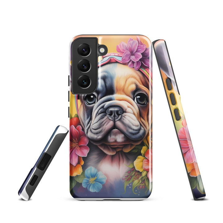 Blumen Frenchie Hardcase Samsung®-Hülle - Bobbis Store Hunde