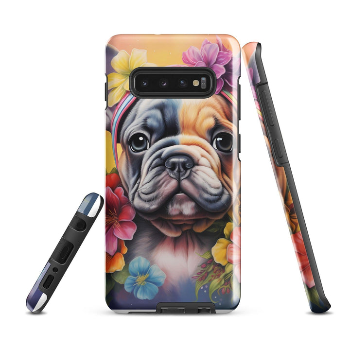 Blumen Frenchie Hardcase Samsung®-Hülle - Bobbis Store Hunde