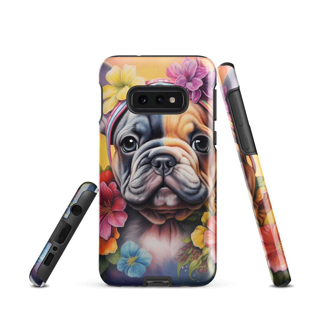 Blumen Frenchie Hardcase Samsung®-Hülle - Bobbis Store Hunde