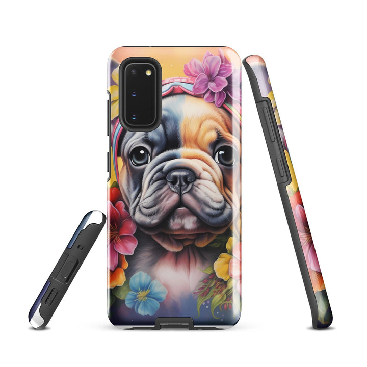 Blumen Frenchie Hardcase Samsung®-Hülle - Bobbis Store Hunde