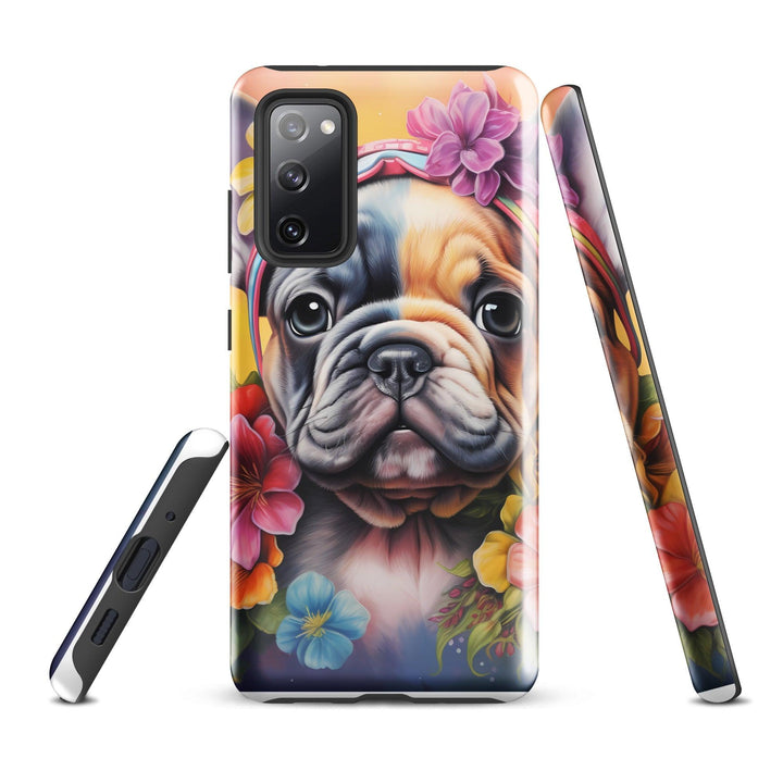 Blumen Frenchie Hardcase Samsung®-Hülle - Bobbis Store Hunde
