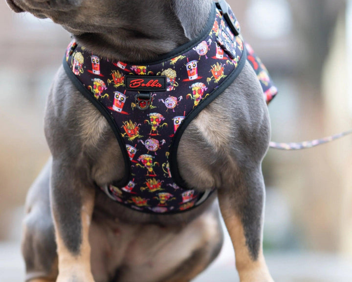 Bobbis Verstellbares Hundegeschirr: FAST FOOD ZOMBIES - Bobbis Store Hunde