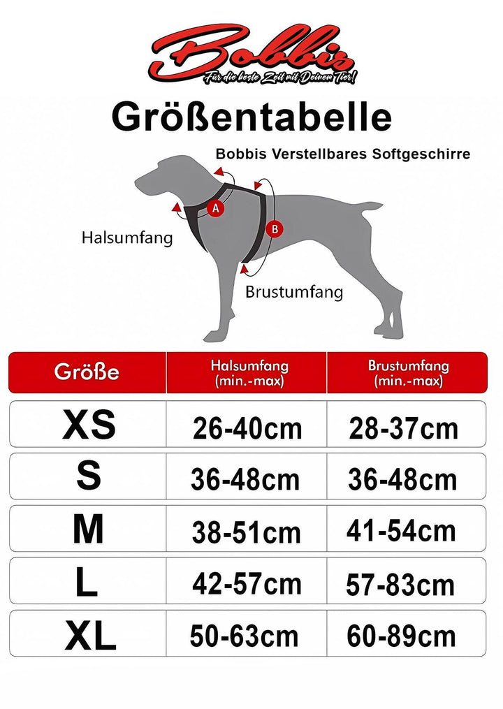 Bobbis Verstellbares Softgeschirre: Graffiti - Bobbis Store Hunde