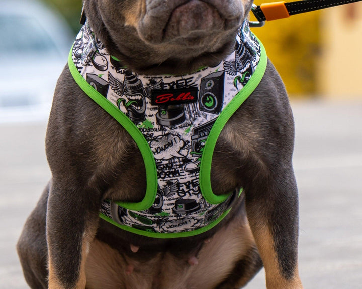 Bobbis Verstellbares Hundegeschirr: Graffiti - Bobbis Store Hunde