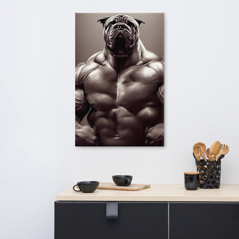 Bodybuilder Leinwand - Bobbis Store Hunde