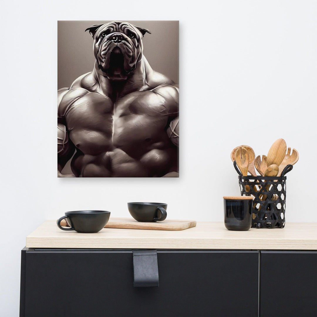 Bodybuilder Leinwand - Bobbis Store Hunde