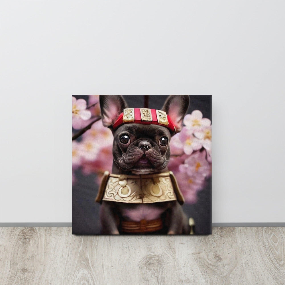 Bulldog Samurai Leinwand - Bobbis Store Hunde