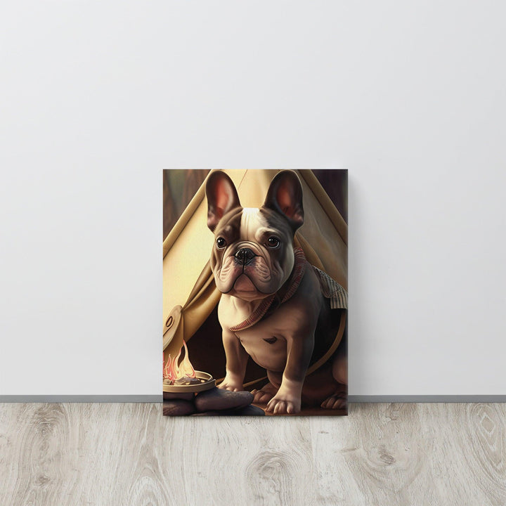 Camping Frenchie Leinwand - Bobbis Store Hunde