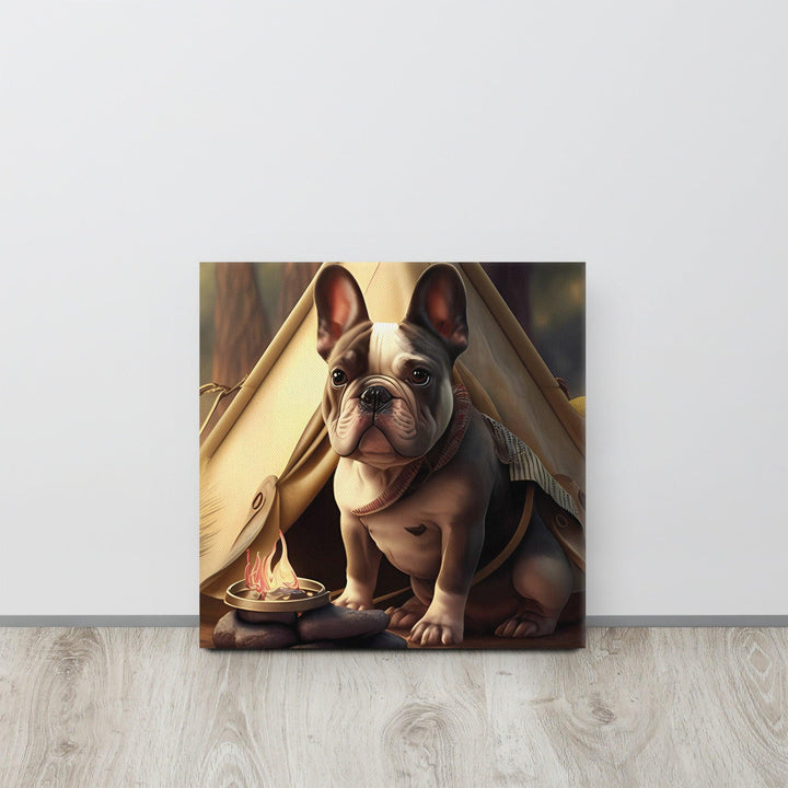 Camping Frenchie Leinwand - Bobbis Store Hunde