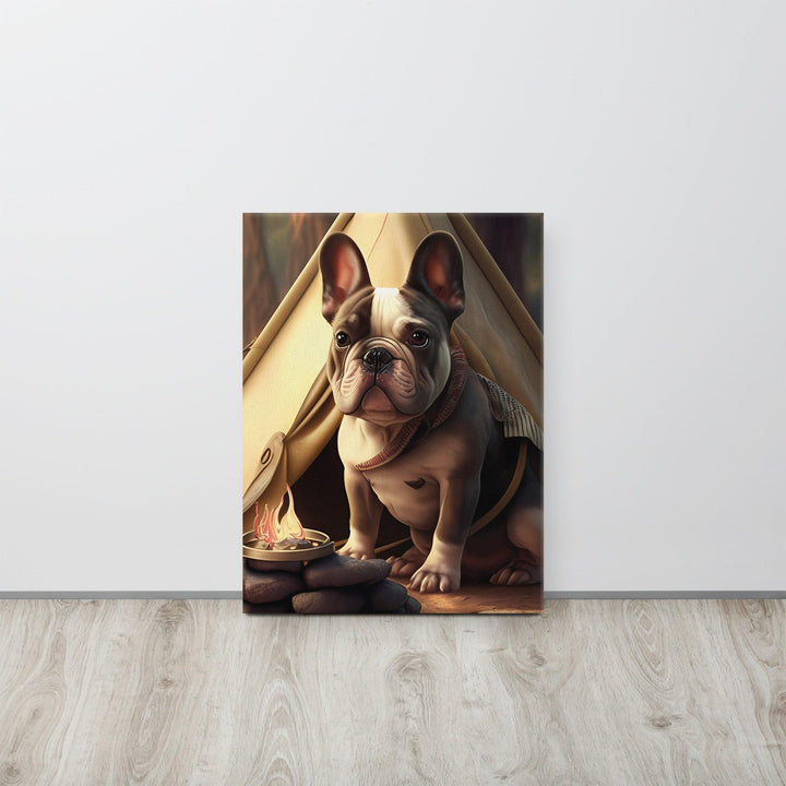 Camping Frenchie Leinwand - Bobbis Store Hunde