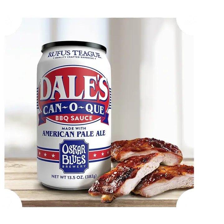 CAN-O-QUE ~ Dales Pale Ale BBQ Sauce von Rufus Teaque ~ 382g. - Bobbis Store Hunde