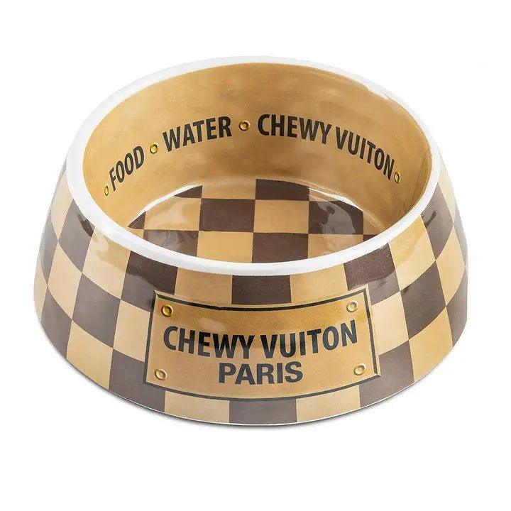 Checker Chewy Vuiton-Hundenapf - Bobbis Store Hunde