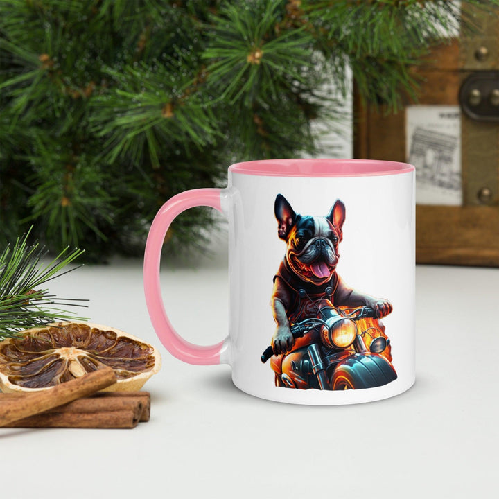 Chopper Frenchie Tasse mit farbiger Innenseite - Bobbis Store Hunde