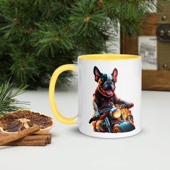 Chopper Frenchie Tasse mit farbiger Innenseite - Bobbis Store Hunde