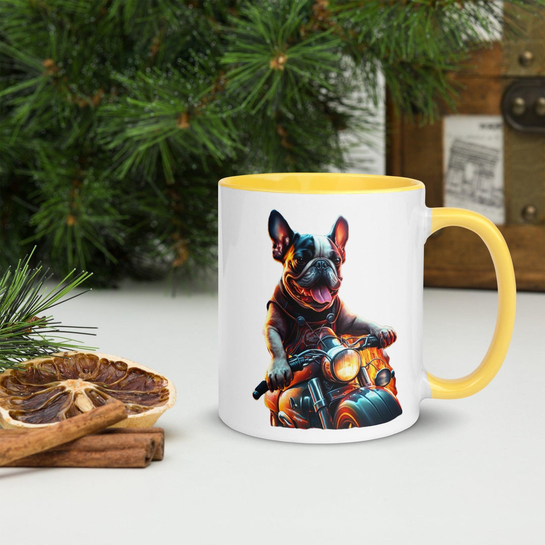 Chopper Frenchie Tasse mit farbiger Innenseite - Bobbis Store Hunde