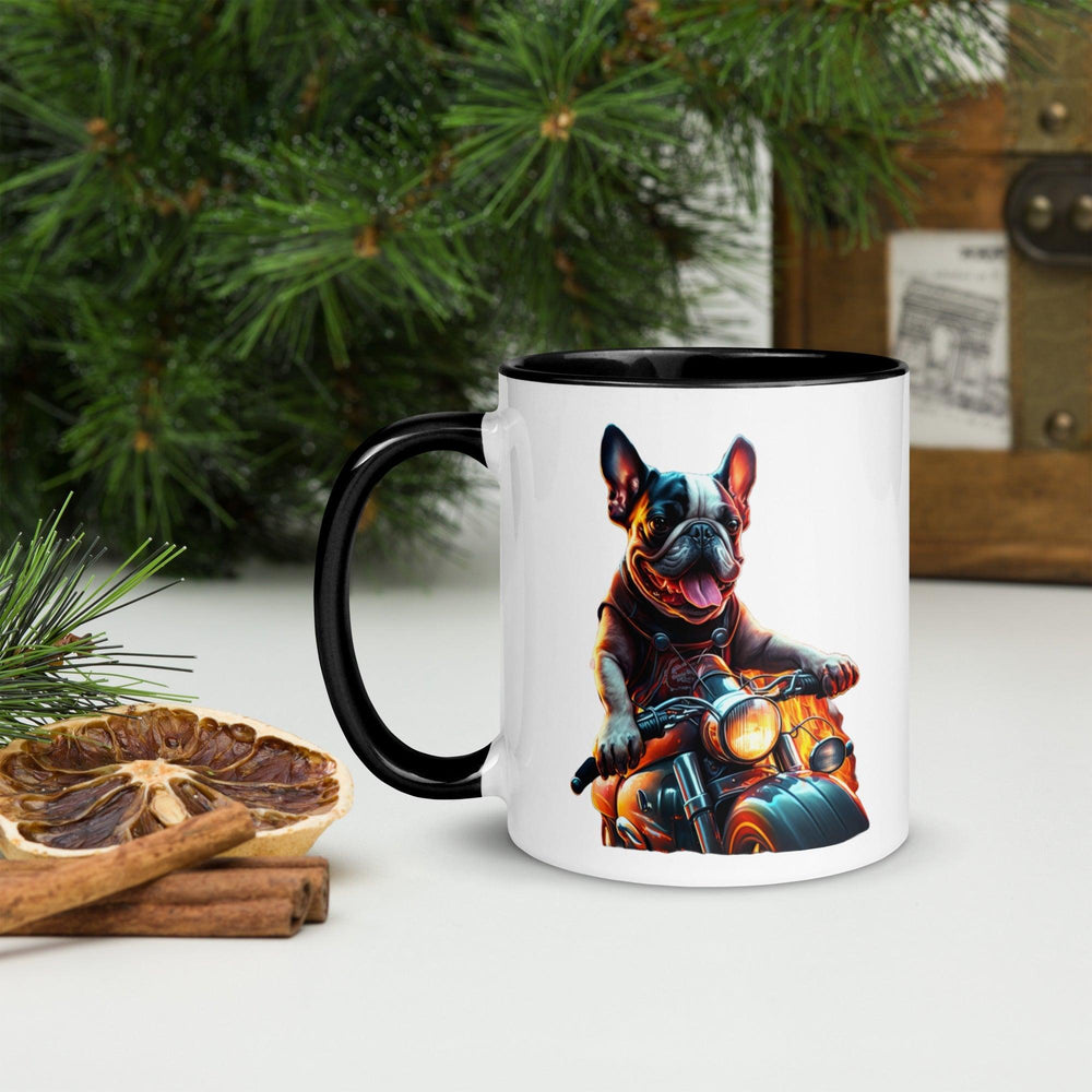 Chopper Frenchie Tasse mit farbiger Innenseite - Bobbis Store Hunde