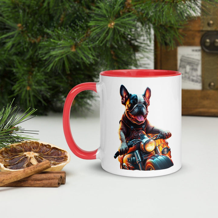 Chopper Frenchie Tasse mit farbiger Innenseite - Bobbis Store Hunde